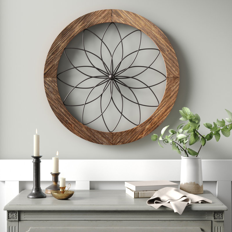 Birch Lane™ Round Medallion Wood and Metal Wall Décor & Reviews Wayfair